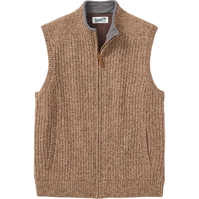 Men's Shetland Wool Windproof Full-Zip Sweater Vest