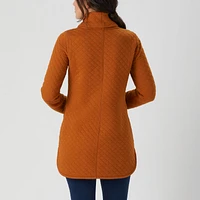 Women's Quilted Sweatshirt Tunic