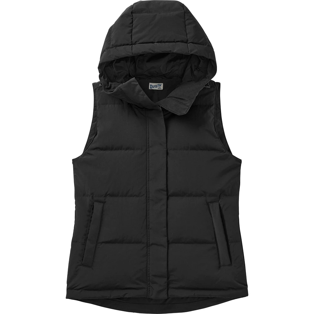 Women's Ruffer Puffer Hooded Down Vest