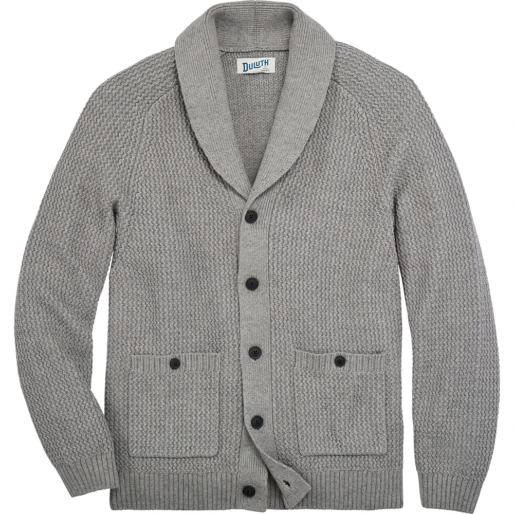 Men's Burly Retirement Shawl Collar Cardigan