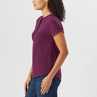 Women's Lightweight Longtail T Short Sleeve Henley