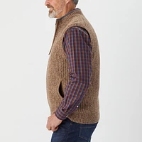 Men's Shetland Wool Windproof Full-Zip Sweater Vest