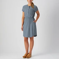 Women's Nine to Fine Synthetic Cap Sleeve Dress