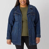 Women's Plus Daily Denim Trench