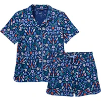 Women's Cotton Knit Printmaker Pajama Set