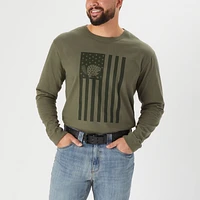 Men's Longtail T Relaxed Fit LS Logo T-Shirt