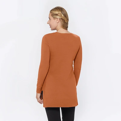 Women's Shiftless V-Neck Tunic Sweater