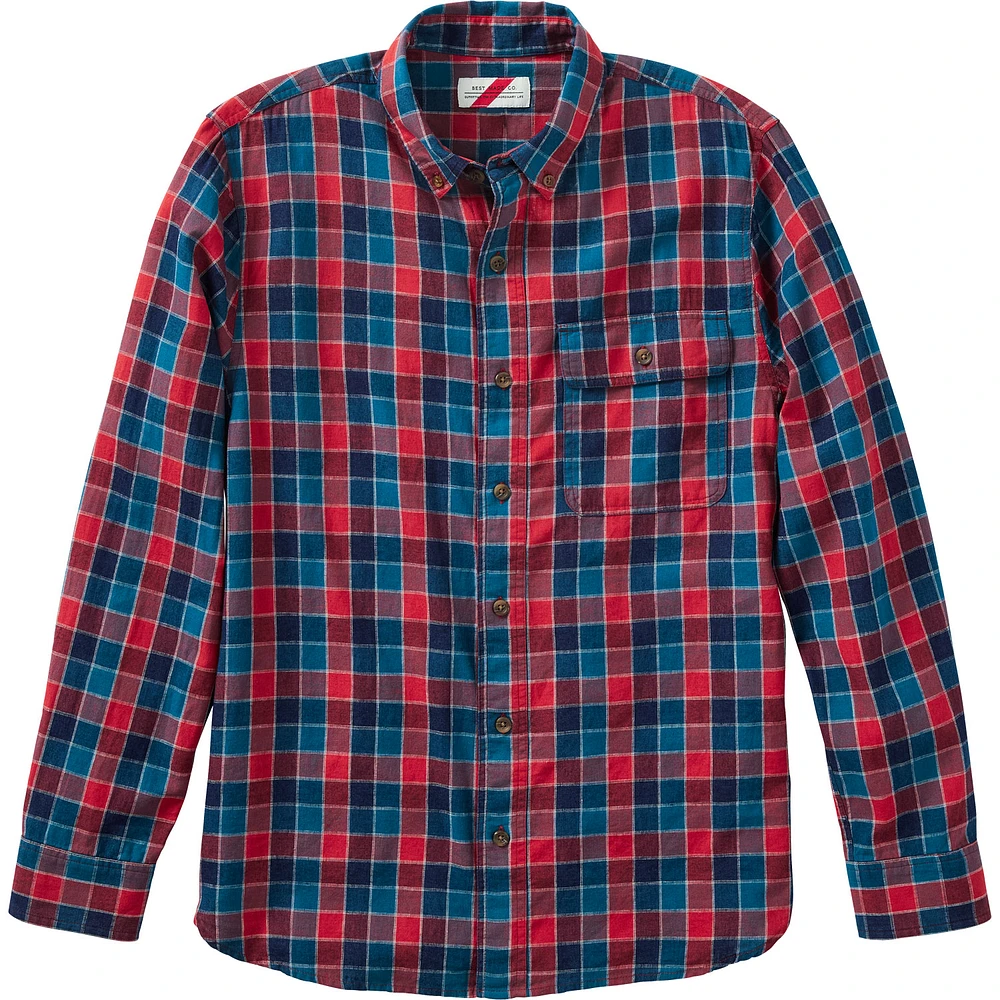 Men's Best Made Long Sleeve Standard Indigo Check Shirt