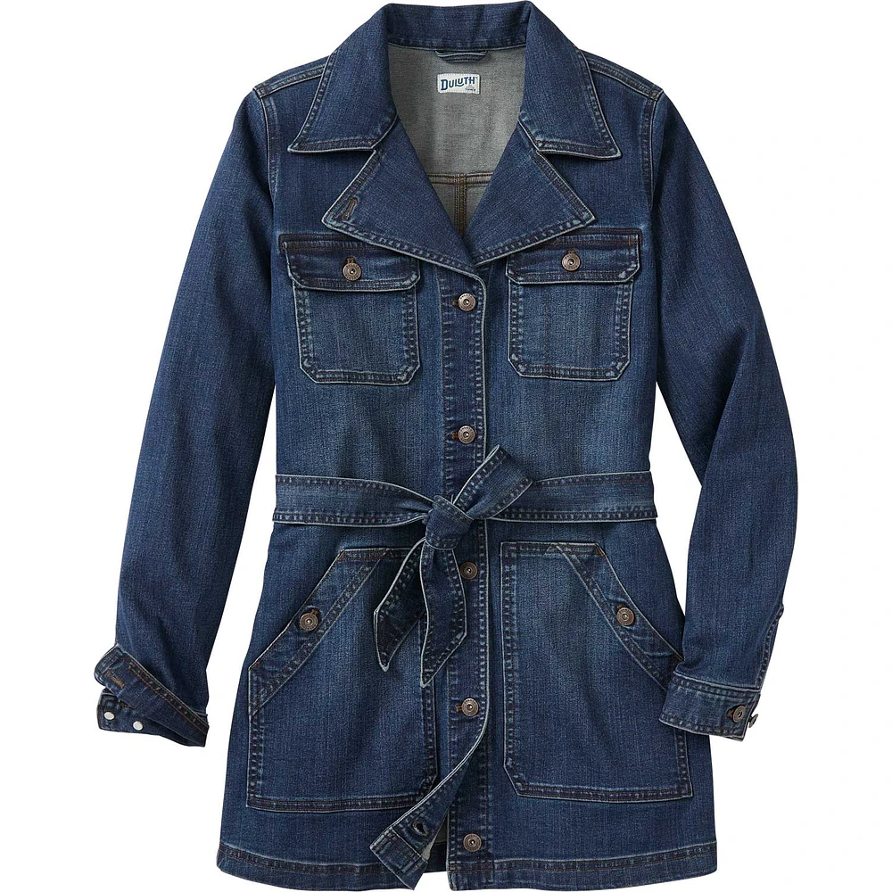 Women's Plus Daily Denim Trench