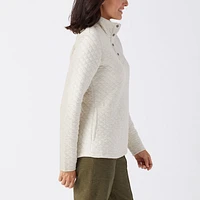 Women's Quilted Sweatshirt Pullover