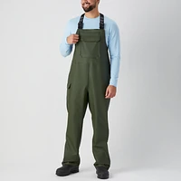 Men's 40 Grit PU Rain Bib Overalls