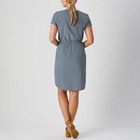 Women's Nine to Fine Synthetic Cap Sleeve Dress