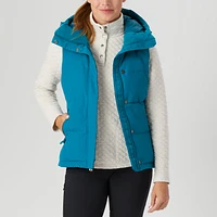 Women's Ruffer Puffer Hooded Down Vest