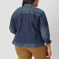 Women's Plus Daily Denim Jacket