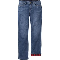 Women's Daily Denim Lined Straight Leg Jeans