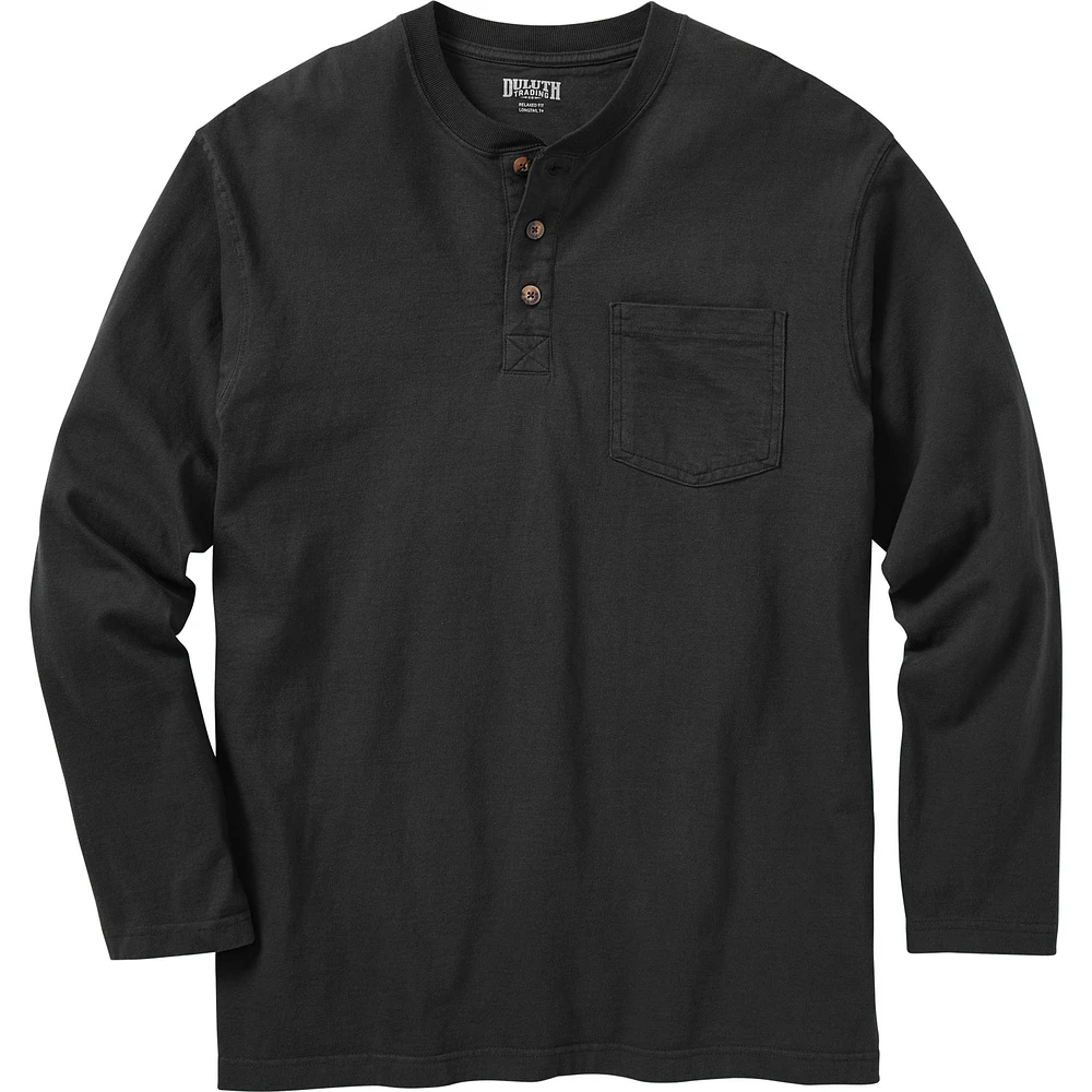 Men's Longtail T Relaxed Fit LS Henley T-Shirt