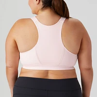 Women's Plus Adjustabust High Impact Zip-Front Bra