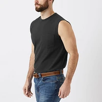 Men's Longtail T Standard Fit Sleeveless Crew with Pocket