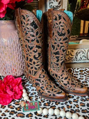 Ally Corral Tan/Black Boots