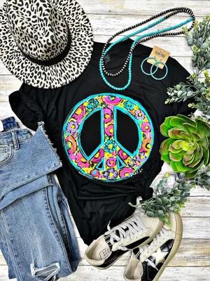 Floral Peace Tee