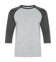 ATC0822 - EUROSPUN RING SPUN BASEBALL TEE