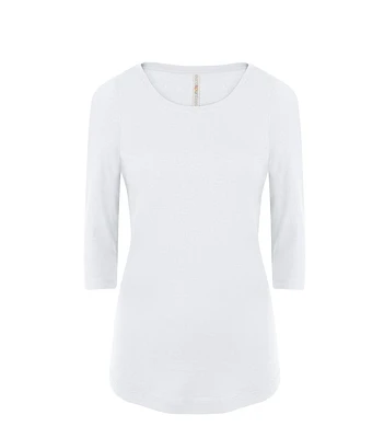ATC8003L - EUROSPUN RING SPUN 3/4 SLEEVE LADIES TEE