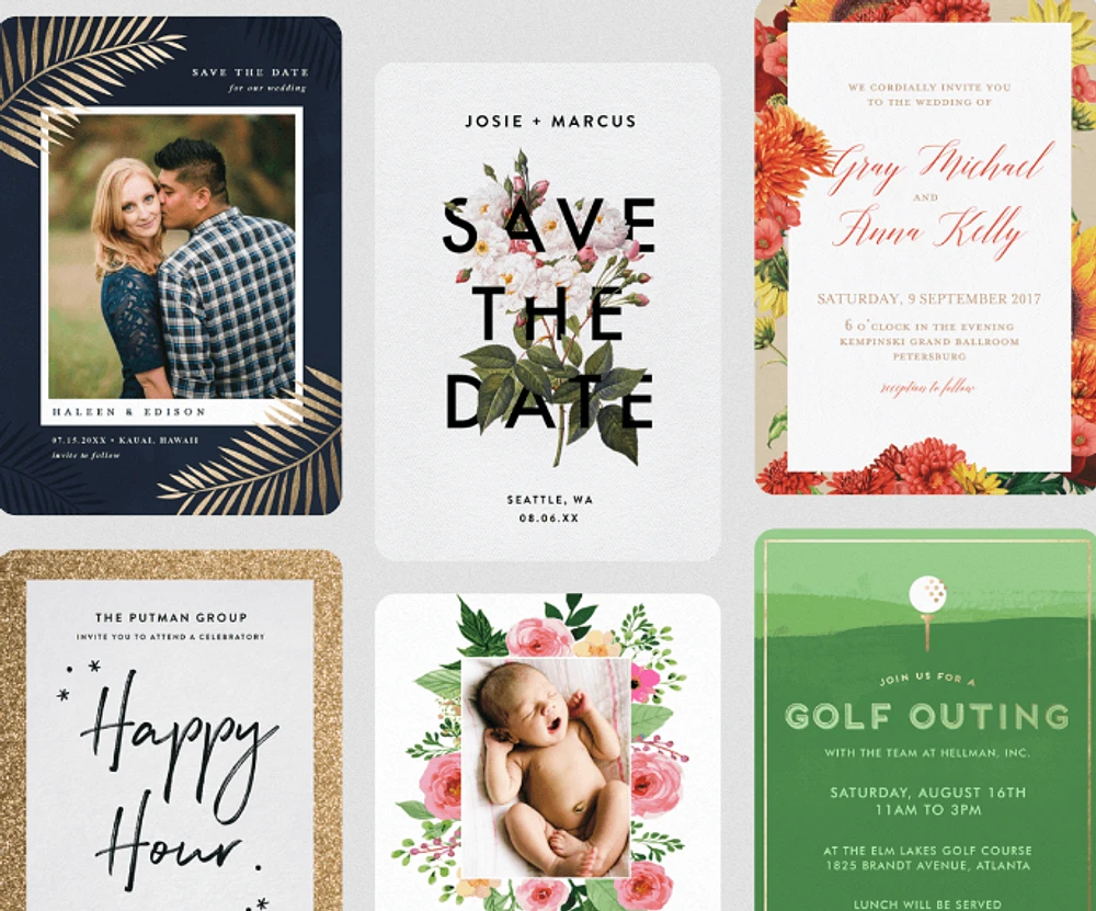 Flat Cards and Invitations