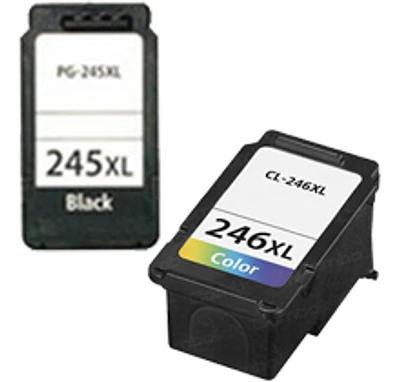 Canon PG-245XL / CL-246XL Ink / Inkjet Cartridge Black Tri-Color High Yield Combo