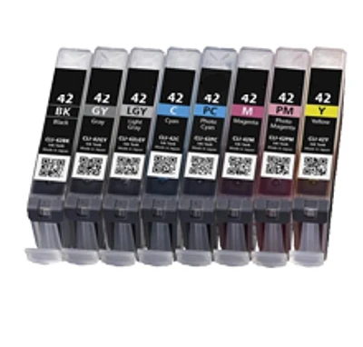 Canon CLI- Ink / Inkjet Cartridge Set Black Cyan Yellow Magenta Gray Light Gray Photo Cyan Photo magenta