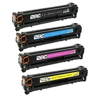 Canon CRG-131 (Canon 131) High Yield Laser Toner Cartridge Set Black Cyan Magenta Yellow