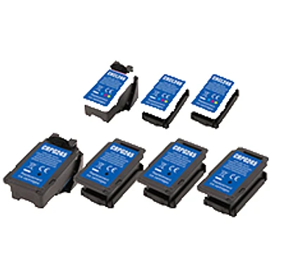 Canon PG-245XL CL-246XL Eco-Saver Ink Cartridge Combo 7 x Cartridges + 2 x Reusable Printhead ( ATTN: The 1st Cartridge in the Printhead Already )