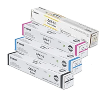 Canon OEM-GPR-51 Laser Toner Cartridge Set Black Cyan Magenta Yellow