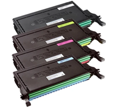 DELL 2145CN High Yield Laser Toner Cartridge Set Black Cyan Yellow Magenta