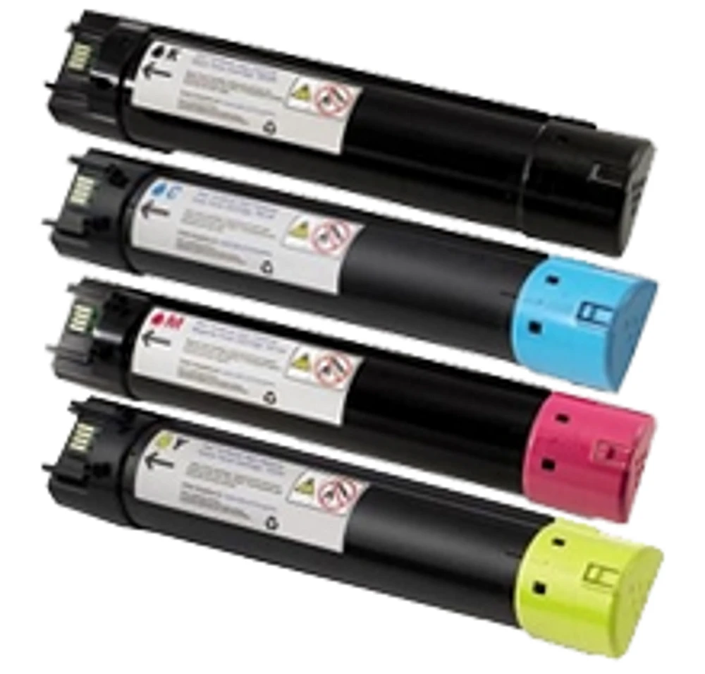 DELL 5130CDN High Yield Laser Toner Cartridge Set Black Cyan Yellow Magenta