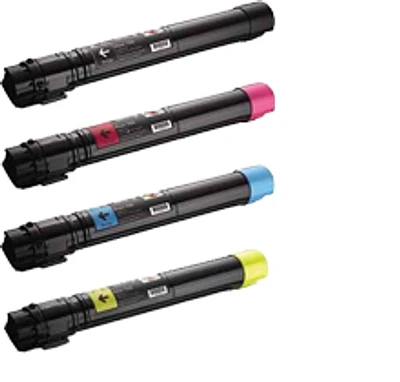 DELL 7130 / 7130CDN Laser Toner Cartridge Set Black Cyan Yellow Magenta