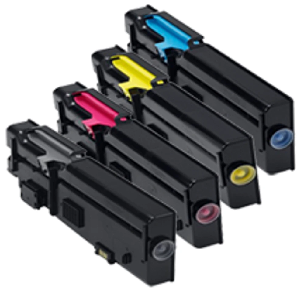 Dell C2660 / C2665 Laser Toner Cartridge Set Black Cyan Yellow Magenta