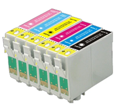 Epson T098 Ink / Inkjet Cartridge Set Black Cyan Magenta Yellow Light Cyan Light Magenta