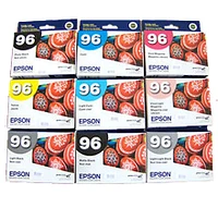 Epson T096 UltraChrome K3 Ink / Inkjet Cartridge Set Photo Black Cyan Vivid Magenta Yellow Light Cyan Vivid Light Magenta Light Black Matte Black Light Light Black