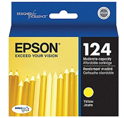 Epson T124420 T124 Ink / Inkjet Cartridge Yellow