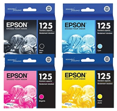 Epson T125 Ink / Inkjet Cartridge Set Black Cyan Magenta Yellow