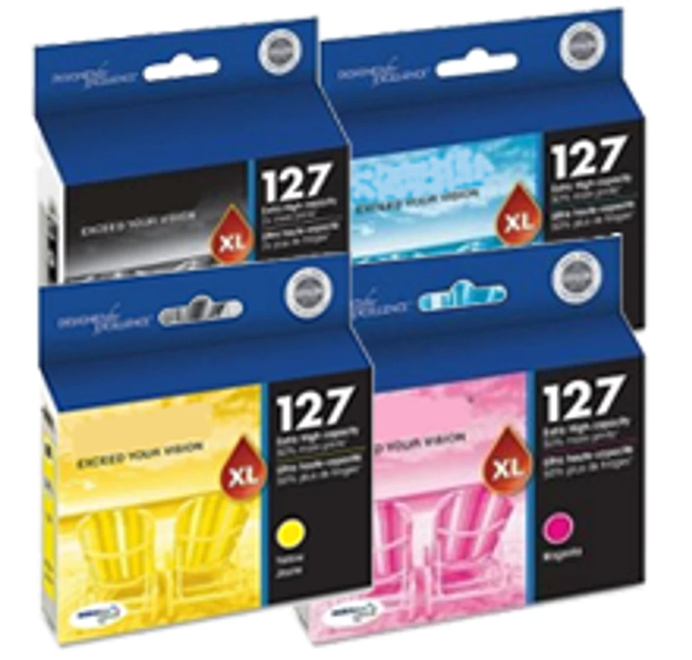 Epson T127 Extra High Yield Ink / Inkjet Cartridge Set Black Cyan Yellow Magenta