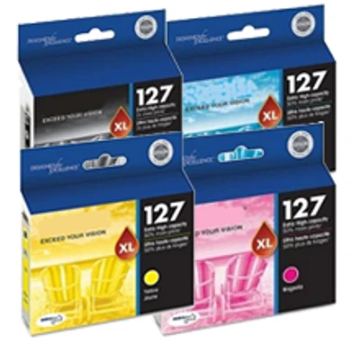 Epson T127 Extra High Yield Ink / Inkjet Cartridge Set Black Cyan Yellow Magenta