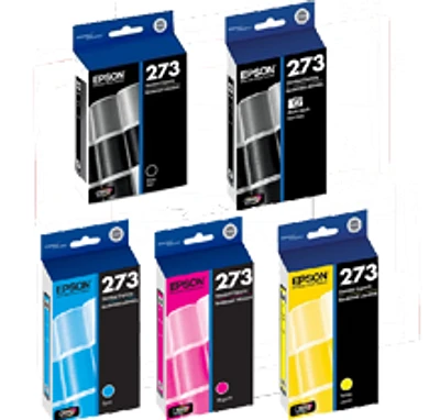 Epson T273 Ink / Inkjet Cartridge Set Photo Black Black Cyan Magenta Yellow