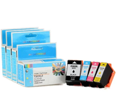 Epson T302XL High yield Ink / Inkjet Cartridge Set Black Cyan Magenta Yellow