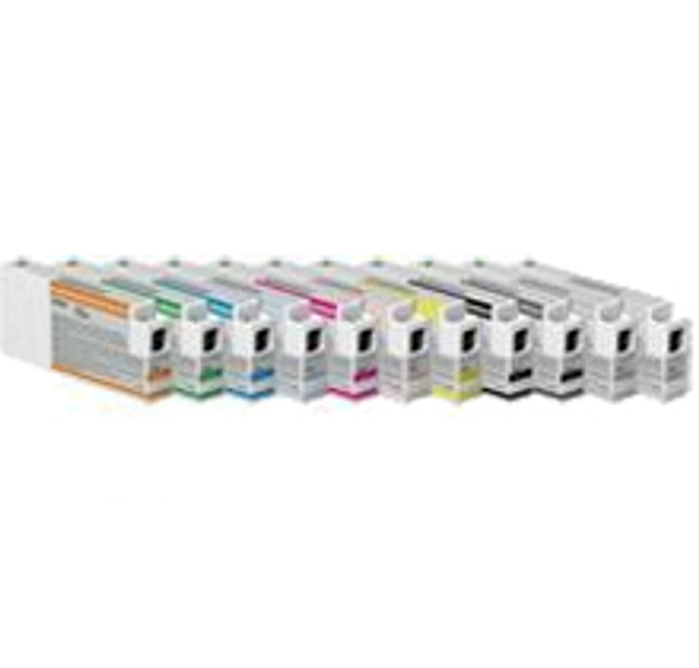 Epson T636 Ink / Inkjet Cartridge Set Photo Black Cyan Vivid Magenta Yellow Light Cyan Vivid Light Magenta Light Black Matte Black Light Light Black Orange Green