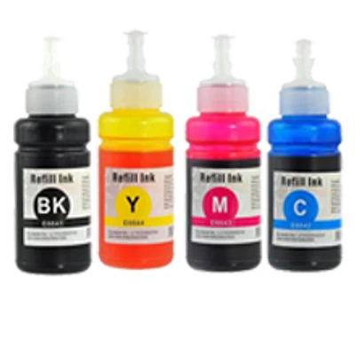 Epson 664 Dye Ink / Inkjet Bottle Set Black Cyan Magenta Yellow