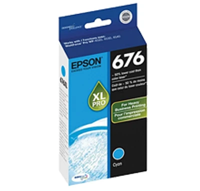 Epson T676XL220 676XL High Yield Ink / Inkjet Cartridge Cyan