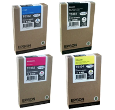 Epson Epson T616 Set Ink / Inkjet Cartridge Black Cyan Yellow Magenta