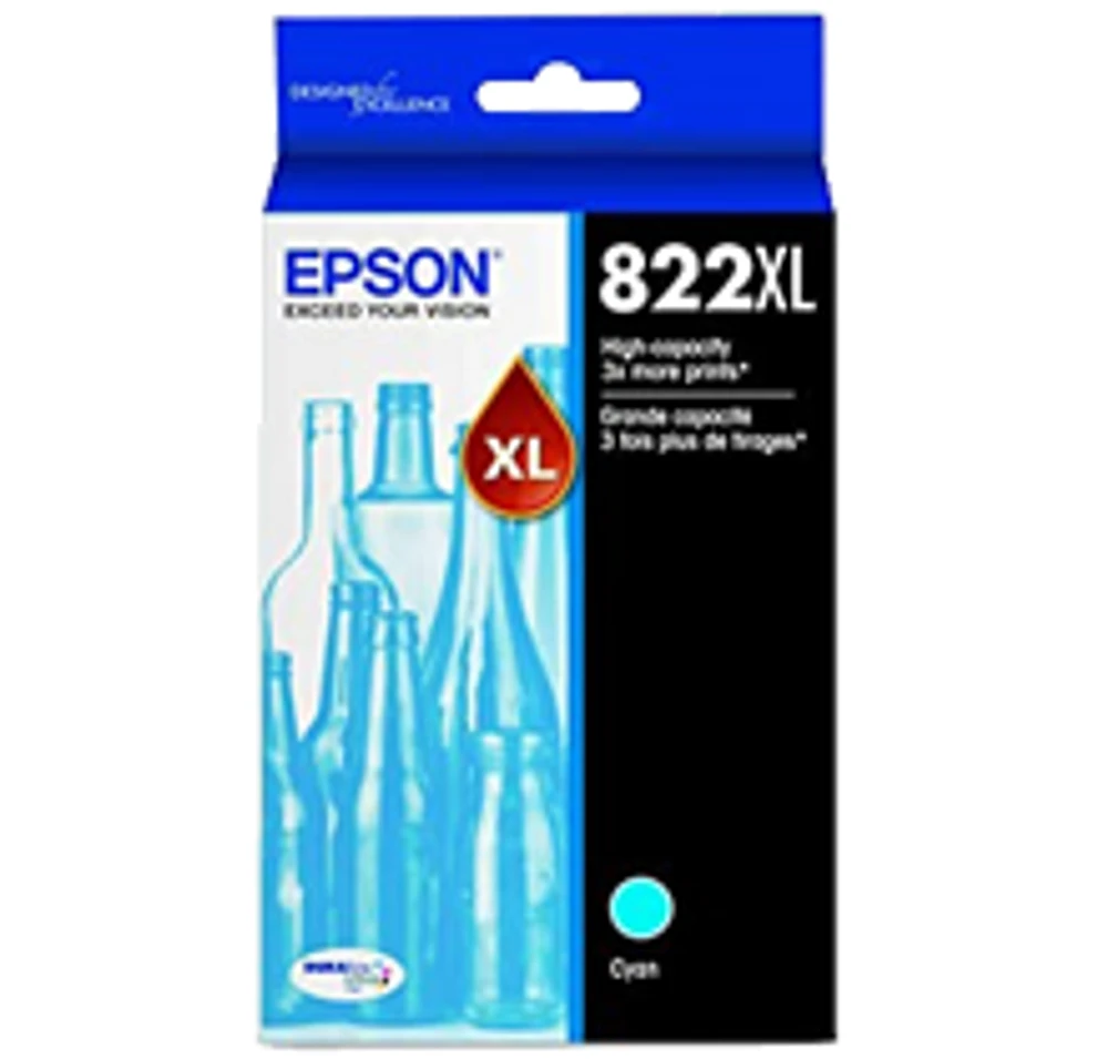 Epson T822XL220 Cyan Ink / Inkjet Cartridge