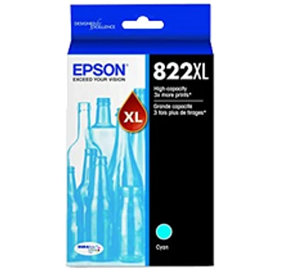 Epson T822XL220 Cyan Ink / Inkjet Cartridge